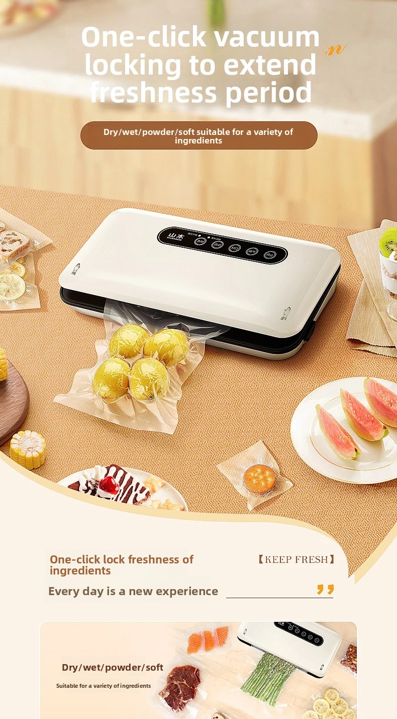 Food And Snacks - Mesin Penyegel Vakum Mini Otomatis untuk