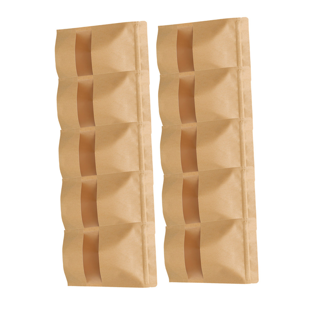 Food And Snacks - 50Pcs Kantong Kertas Kraft Penyimpanan Makanan