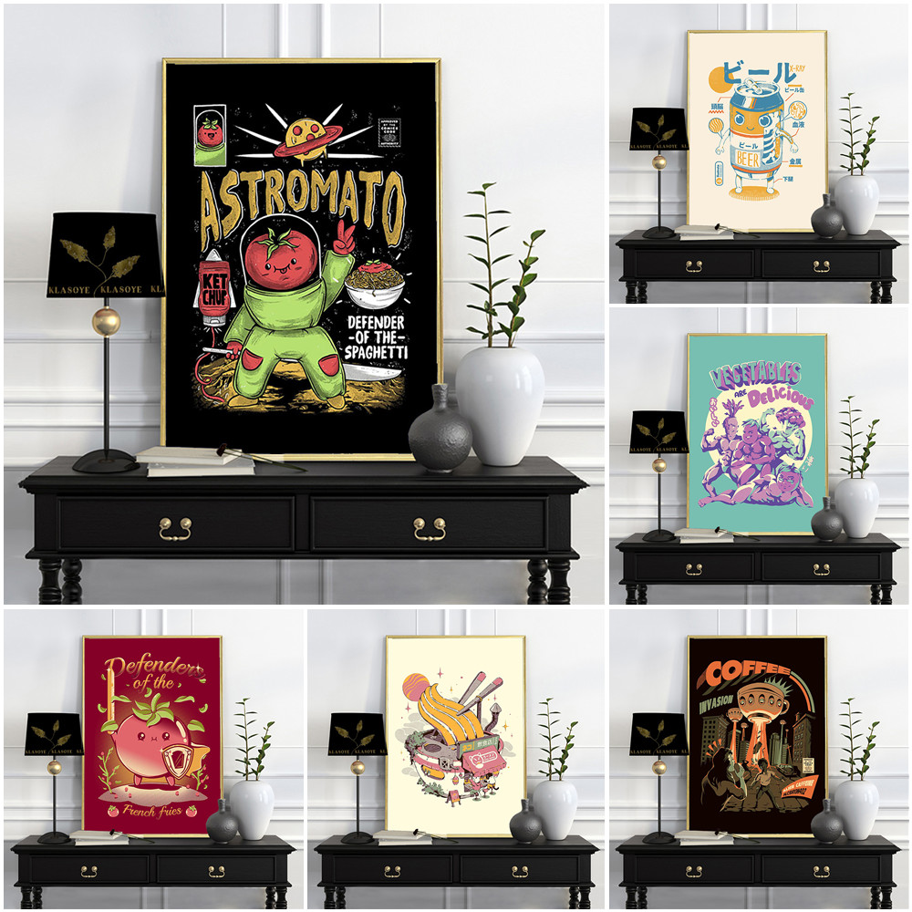 Food Snacks Pictures - Poster Minuman Buah Makanan Lucu Lukisan