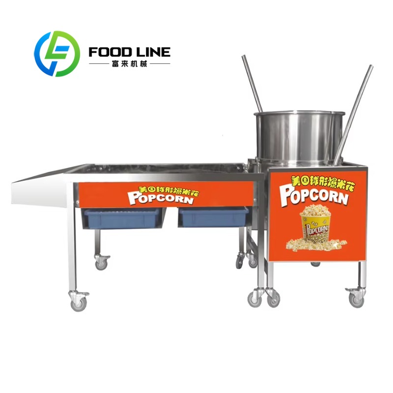 Food Evening Snacks - Mesin Pembuat Popcorn Karamel Memberikan Lapisan