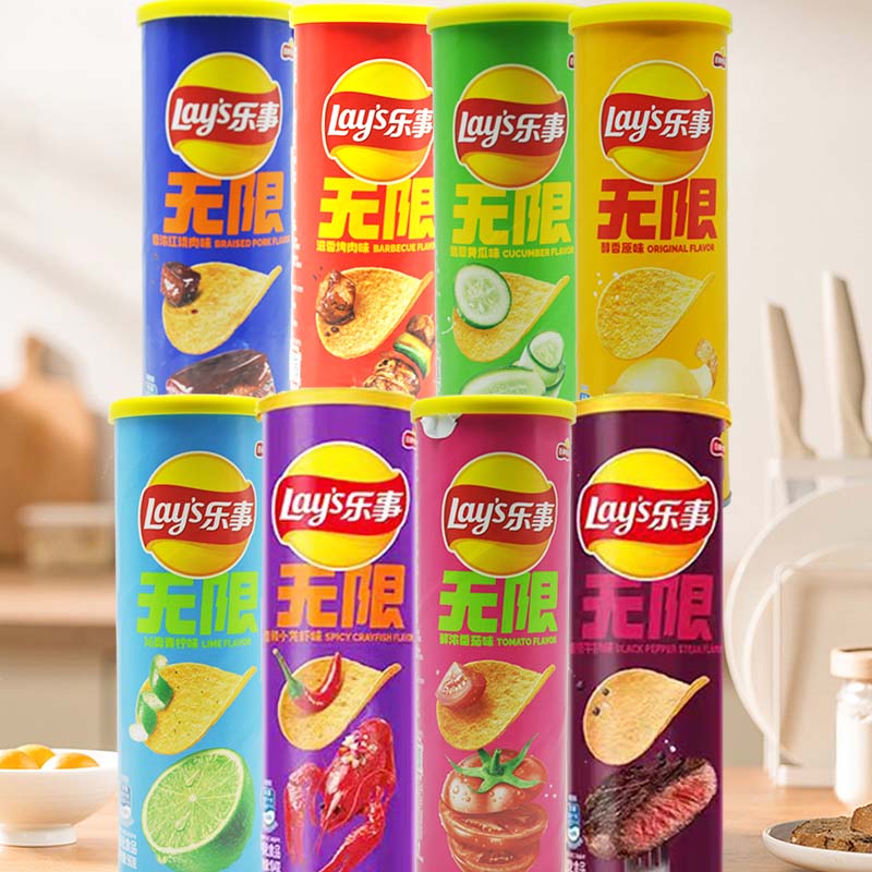 Food Snacks To Eat - Keripik Kentang Lay's 3.18oz(90g)*3 botol, Camilan