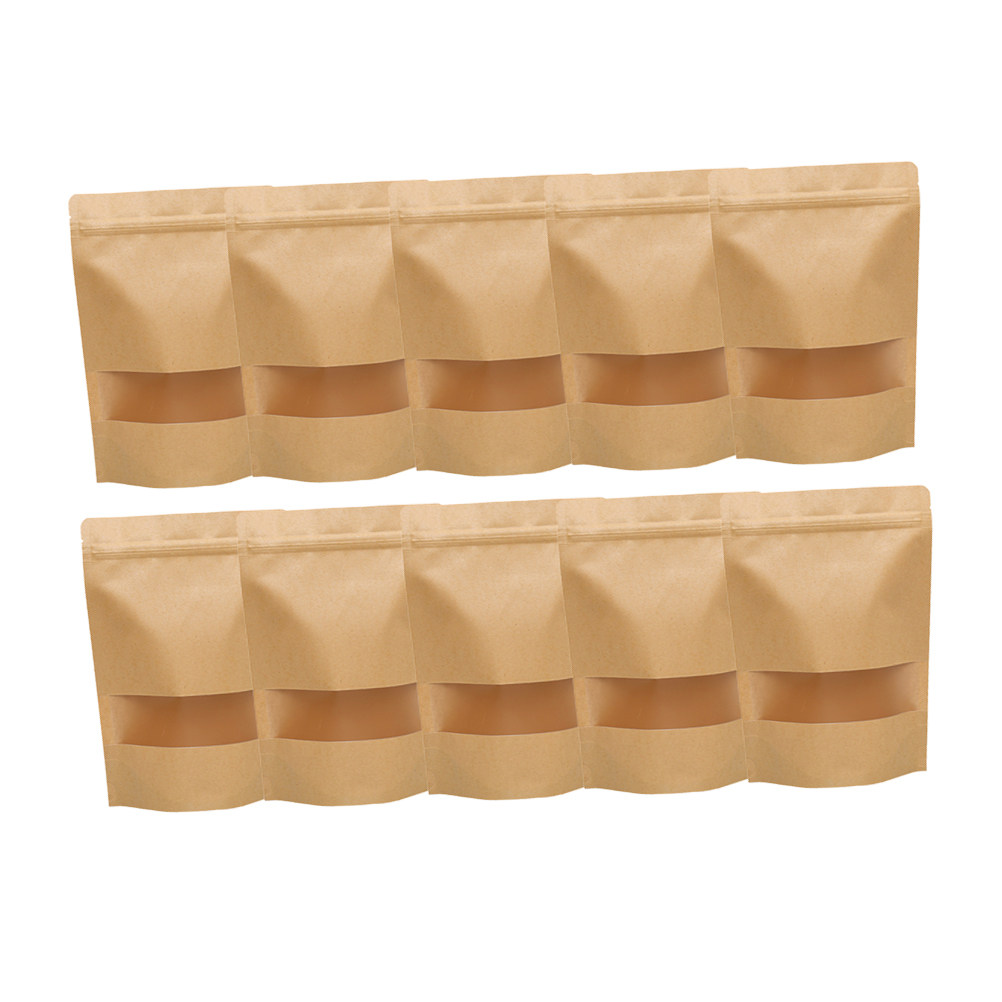50Pcs Kantong Berdiri Kraft Fo - Food And Snacks ulasan dan harga