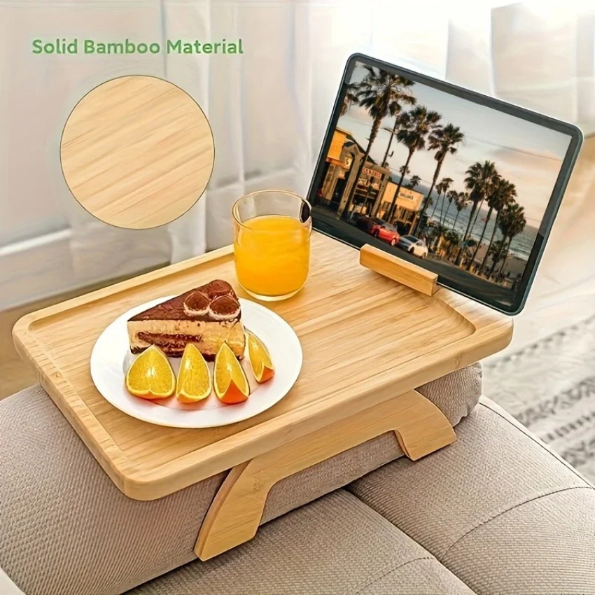 Nampan Lipat Kayu untuk Sofa d - Food Snacks To Eat ulasan dan harga